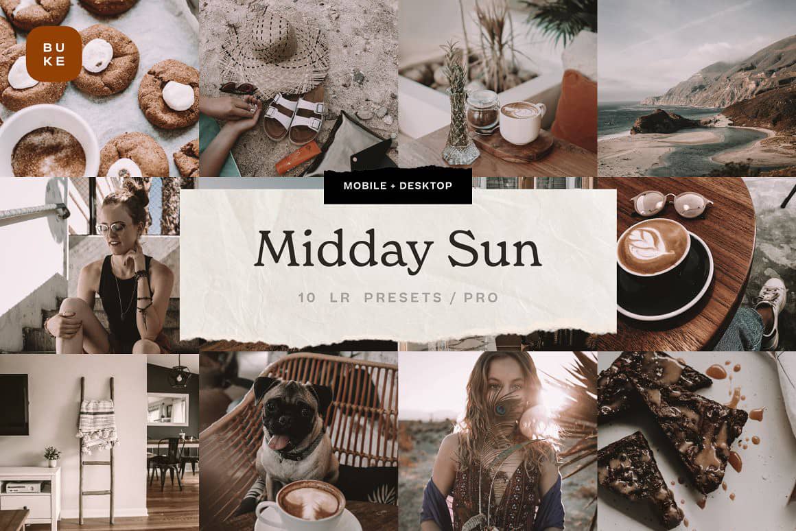 正午阳光-咖啡米棕色调LR预设