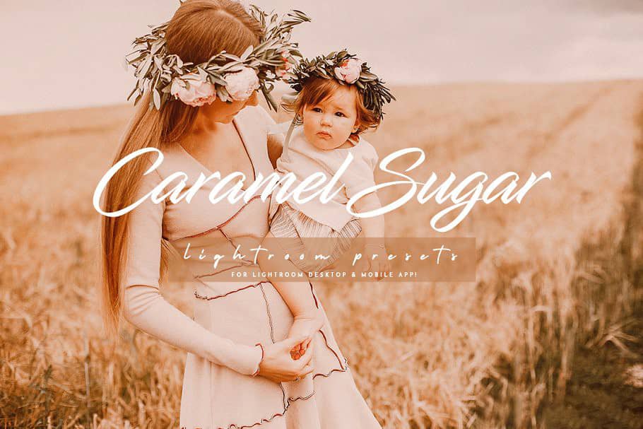 流行焦糖棕褐色电影胶片LR预设+APP Caramel Sugar Lightroom Presets