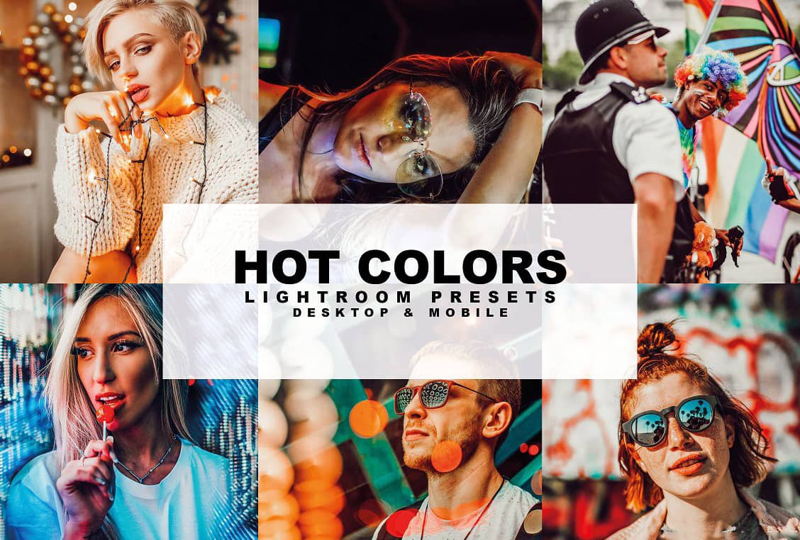 浓郁色彩增强人像后期Lightroom预设下载Hot Colors Presets