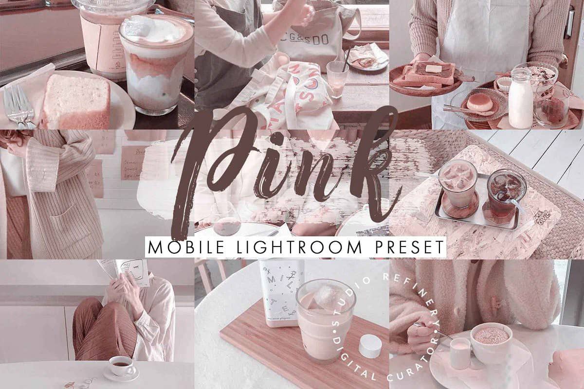灰粉色莫兰迪色调LR预设+移动APP预设 PASTEL CREAM Lightroom Presets