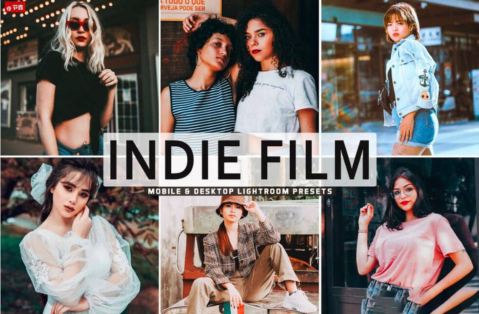 独立电影人像免费Lightroom预设与手机版lr预设 Indie Film Lightroom Presets