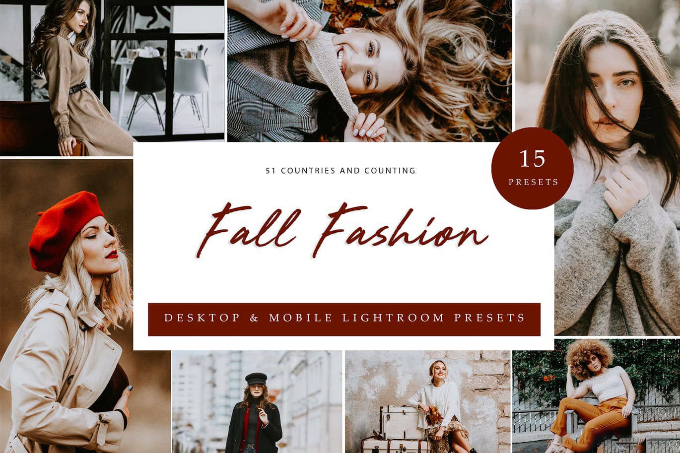 秋季时尚人像摄影后期Lightroom预设 Lightroom Presets – Fall Fashion