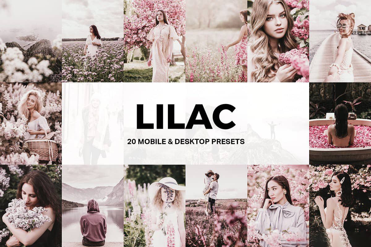 花季旅拍人像唯美粉彩LR预设