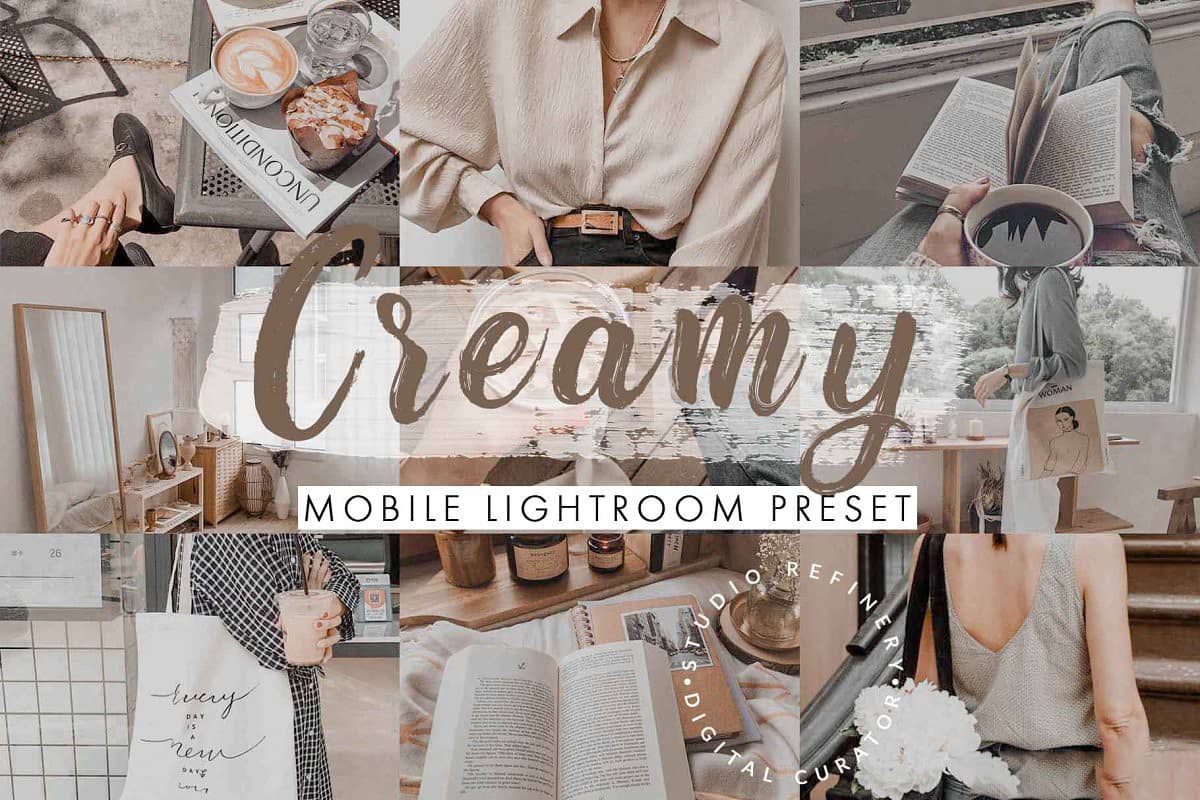 莫兰迪系列奶油灰调LR预设+移动APP预设Creamy Nude Lightroom Presets