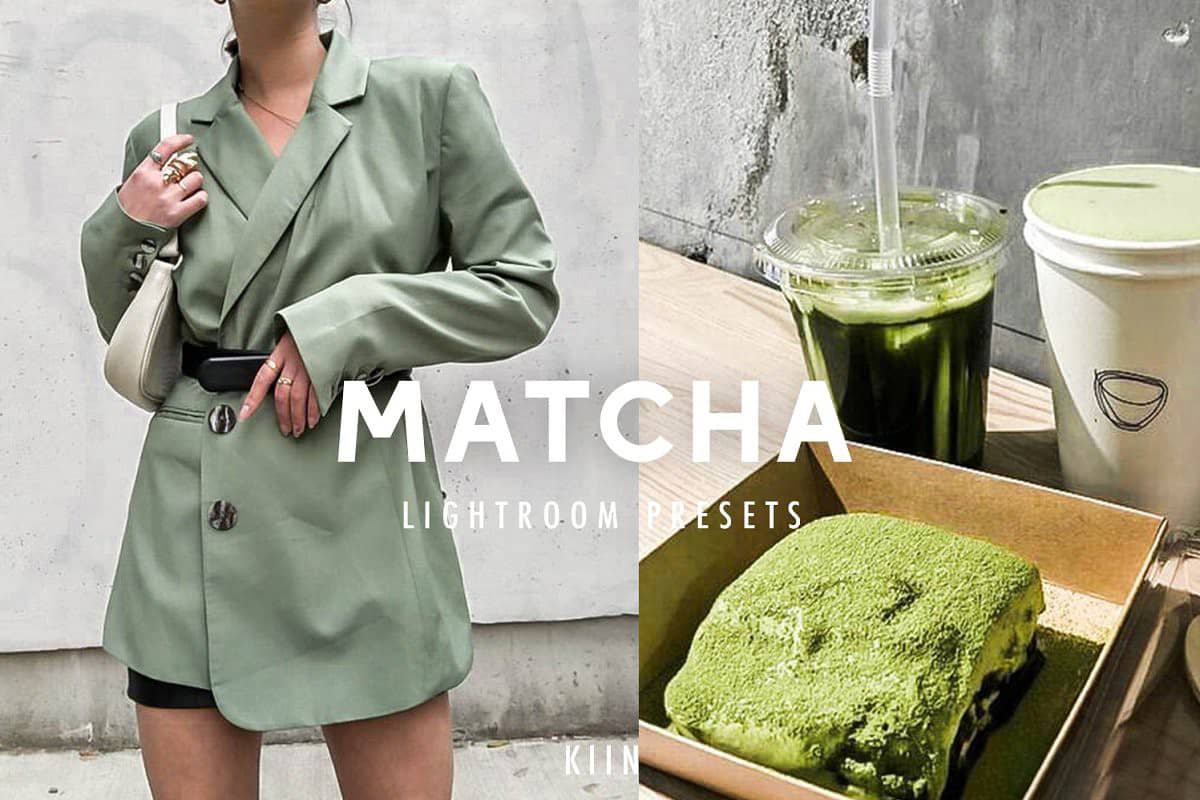 莫兰迪色抹茶绿色调LR预设+手机LR预设MATCHA GREEN Lightroom Presets