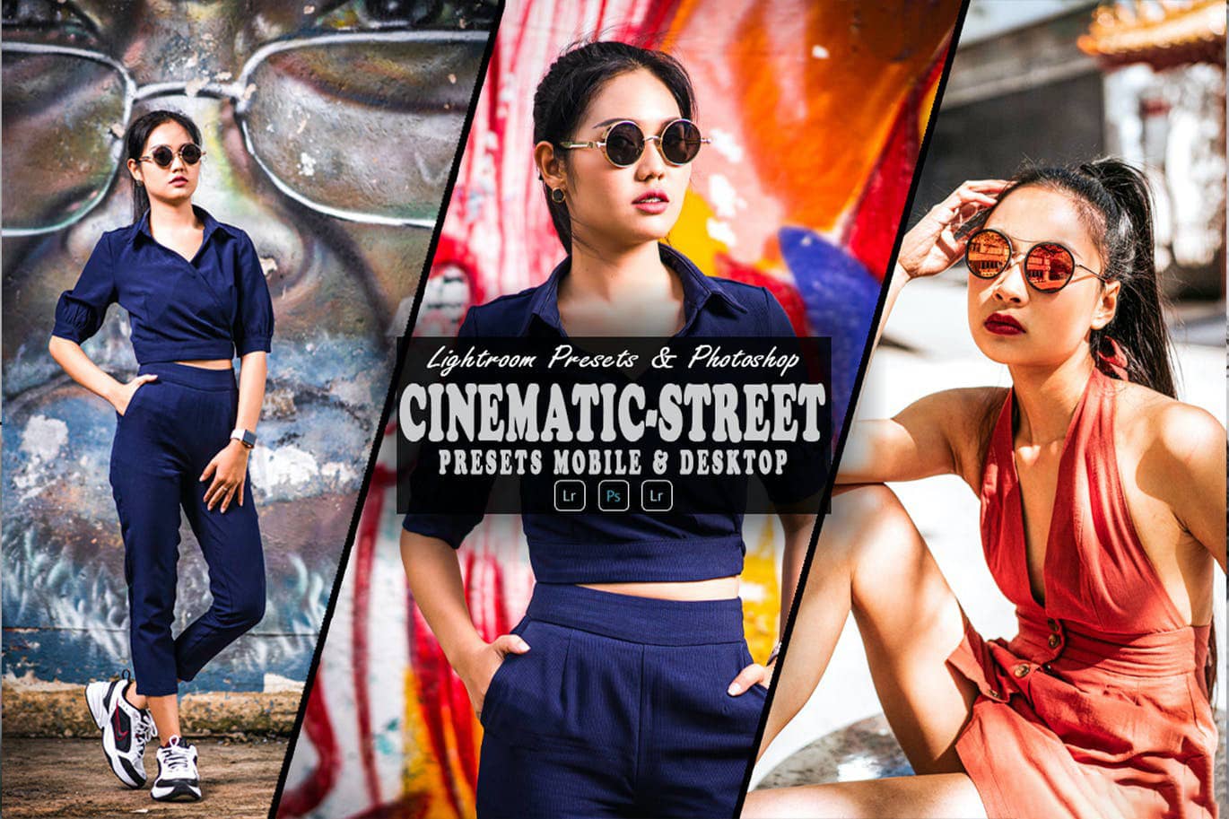 街头时尚人像摄影调色Lightroom预设 CineMatic Street Action Lightrom Presets