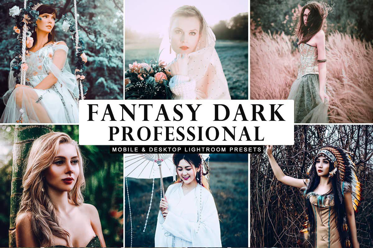 超现实幻想黑暗系列COS风Lightroom预+手机版lr预设+ACR预设