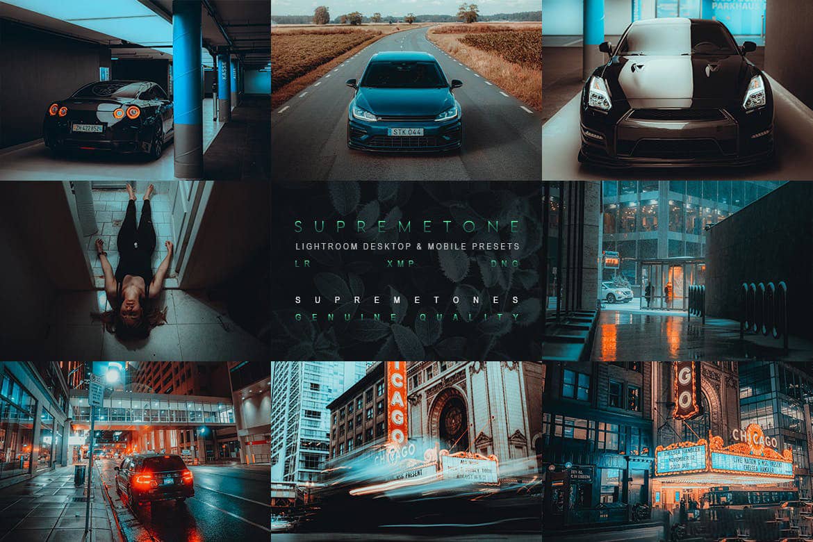 超酷城市机车人像橙青质感电影色调LR预设 Supremetone Lightroom Presets