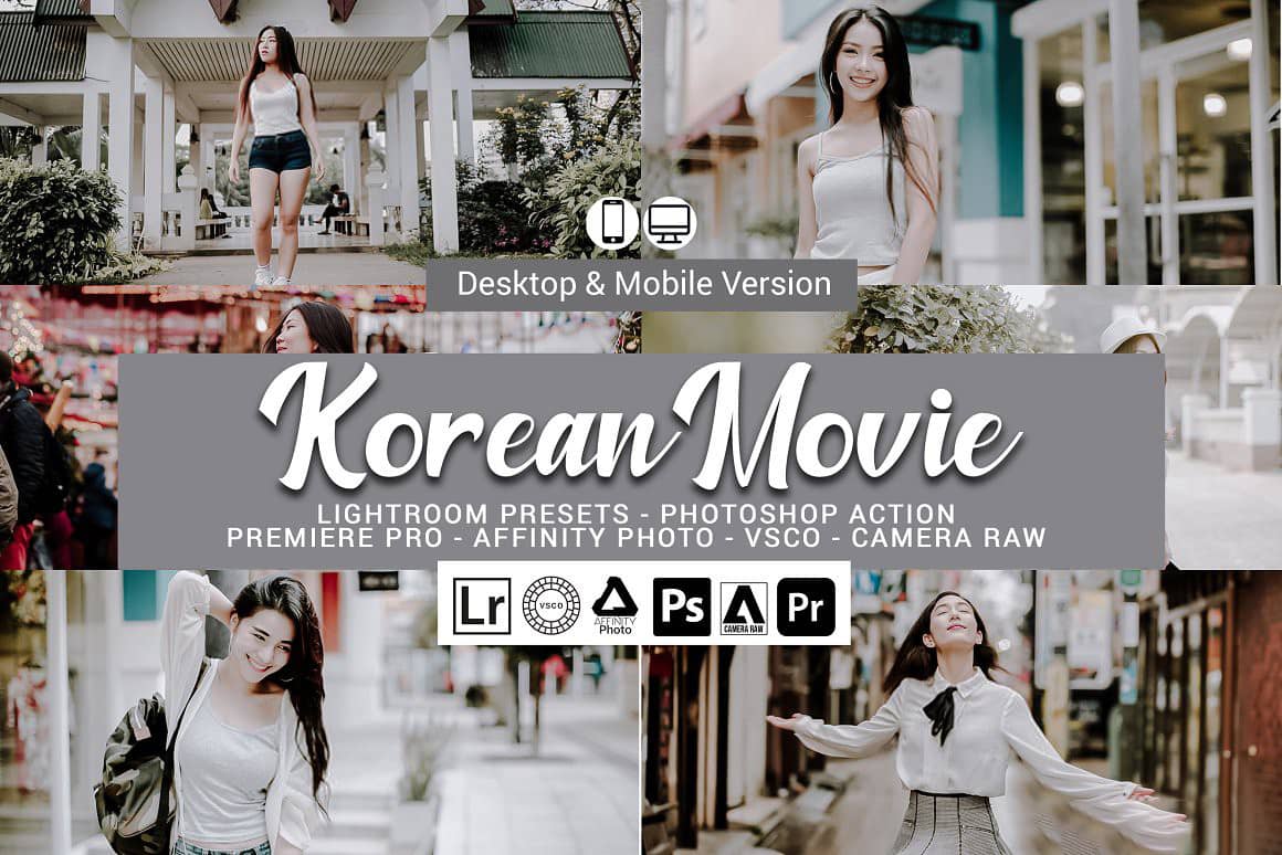 韩国电影后期调色Lightroom预设及LUT预设 Korean Movie Lightroom Presets