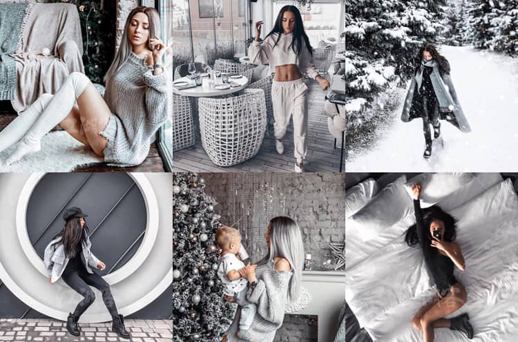 高级感灰调色LR预设北欧极简风PR FCPX AE PS 手机版APP街拍旅拍人像滤镜