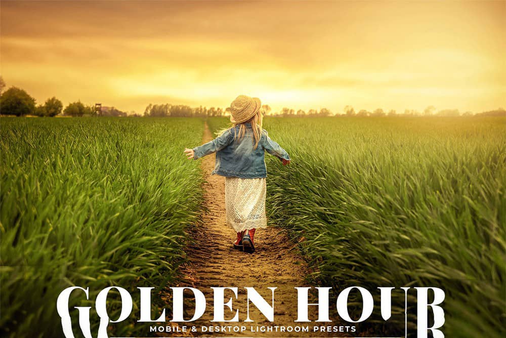 黄金时段人像Lightroom预设+手机版lr预设Golden Hour Lightroom Presets