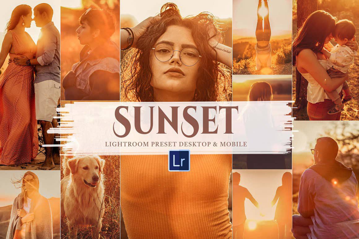 黄金时段日落逆光人像Lightroom预设