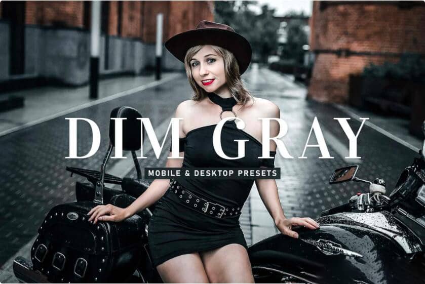 黑暗中性灰电影人像后期调色Lightroom预设Dim Gray Pro Lightroom Presets