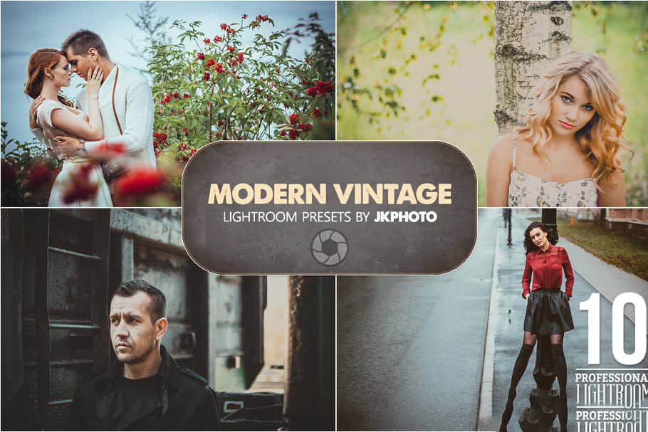 10款免费Lightroom预设-现代复古lr预设 Modern Vintage Lightroom Presets
