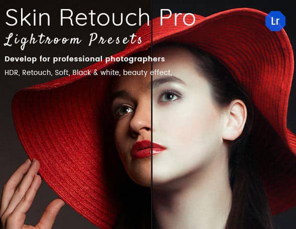 20组人像皮肤修饰Lightroom预设 Skin Retouch Pro Lightroom Presets