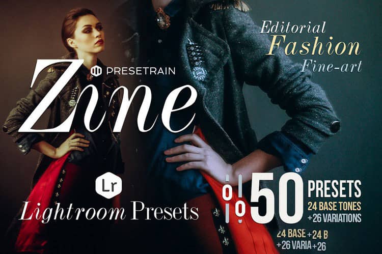 50时尚杂志人像美容Lightroom预设 50 Fashion Lightroom Presets