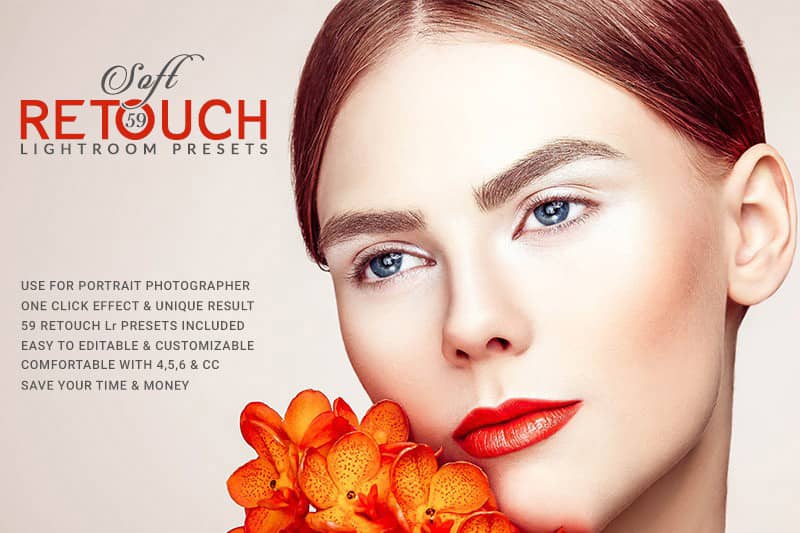 59个人像修饰美白Lightroom预设 59 Soft Retouch Lightroom Presets