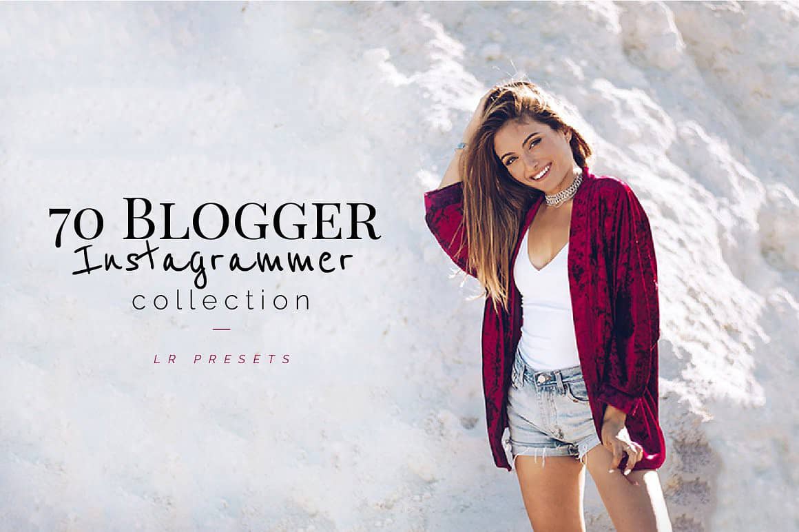 70多个适合Instagram博主时尚通透人像Lightroom预设  Instagrammer LR Presets