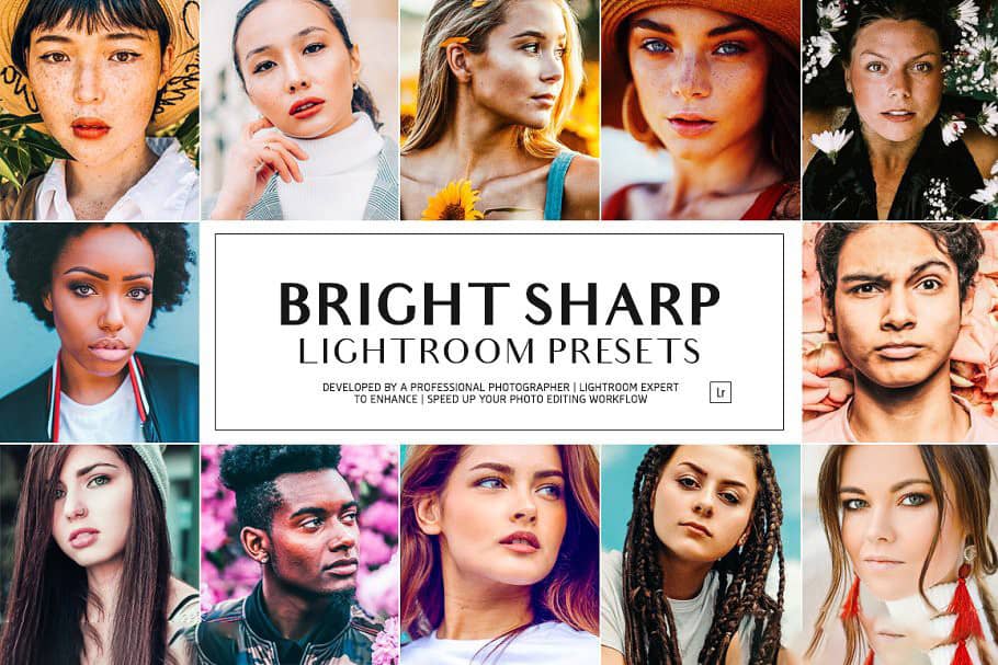 Ins博主锐化干净明亮Lightroom预设 Bright Sharp LR Presets