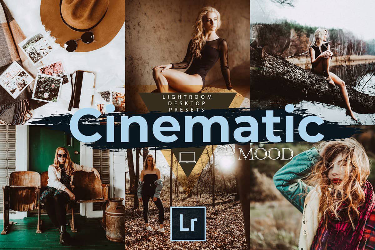INS网红风格电影情绪人像LR预设 Cinematic Mood LR Desktop Presets