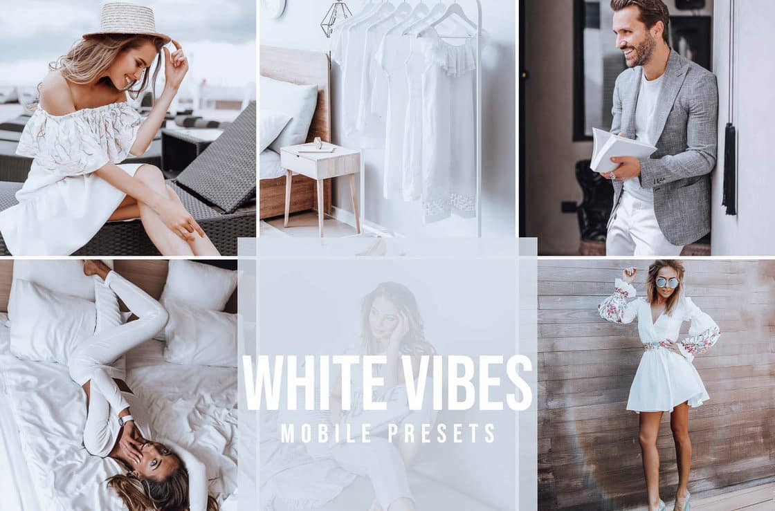 INS风格现代干净明亮后期Lightroom预设 WHITE VIBES LIGHTROOM PRESETS