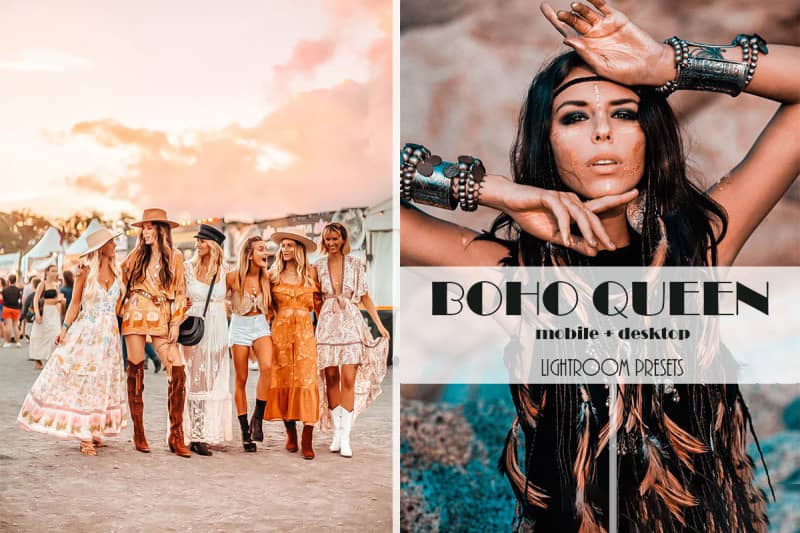 波西米亚旅拍时尚写真LR预设