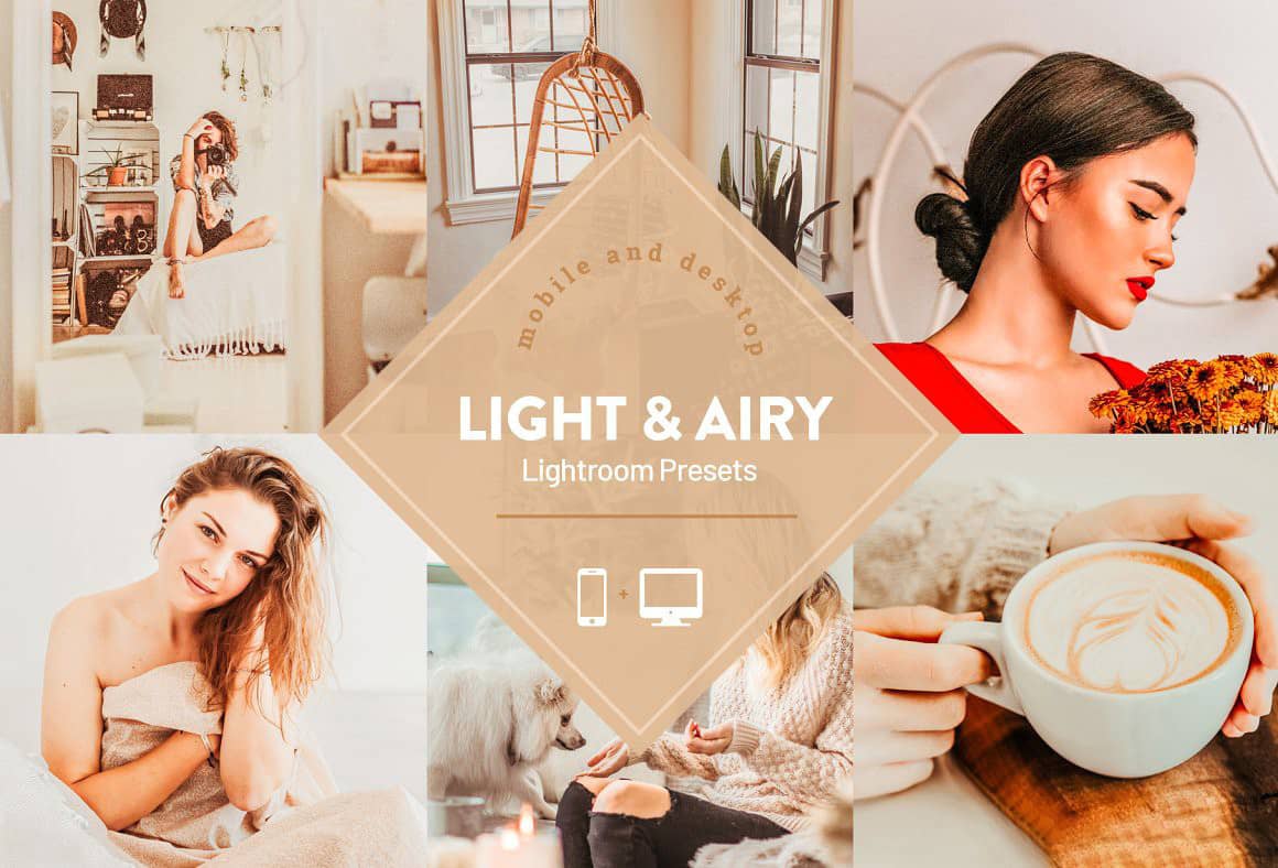 温暖通透胶片感私房人像LR预设 Light and Airy Warm Lightroom Preset