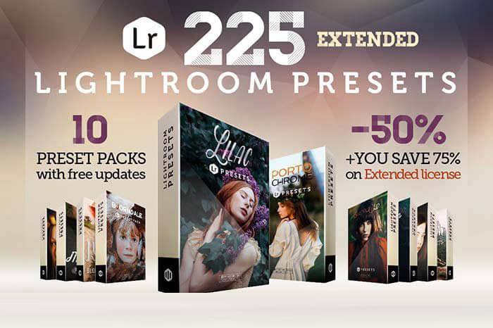 225组电影婚纱磨砂自然光Lightroom预设合集