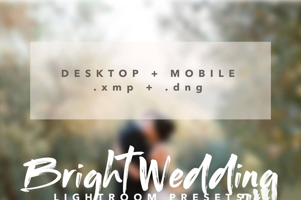 Ins婚礼摄影师明亮婚礼LR预设 Bright Wedding Lightroom Preset