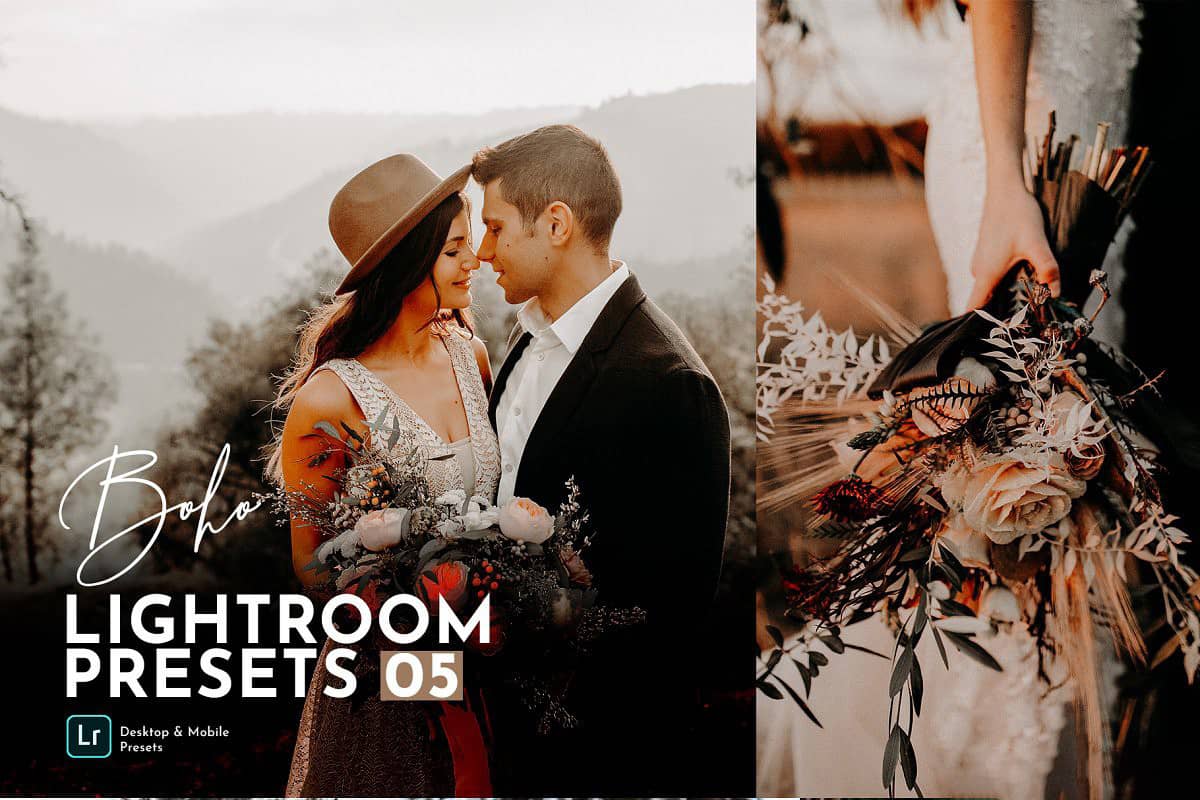 INS风风靡全球波西米亚风婚礼人像Lightroom预设包 Boho Wedding Lightroom Presets