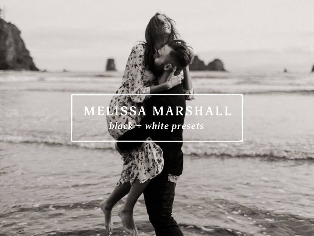 Melissa Marshall婚礼黑白电影胶片LR预设 Melissa Marshall-B+W Presets