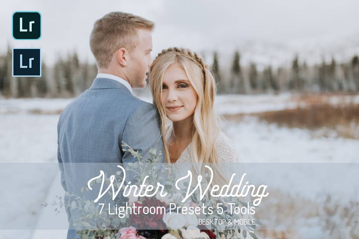 冬季婚礼电影胶片LR预设APP预设 Winter Wedding Lightroom Presets