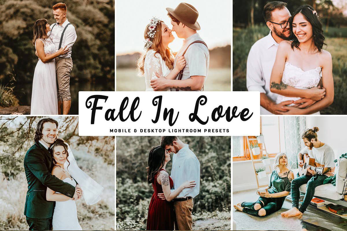 坠入爱河-通透婚礼胶片Lightroom预设 Fall In Love Lightroom Presets