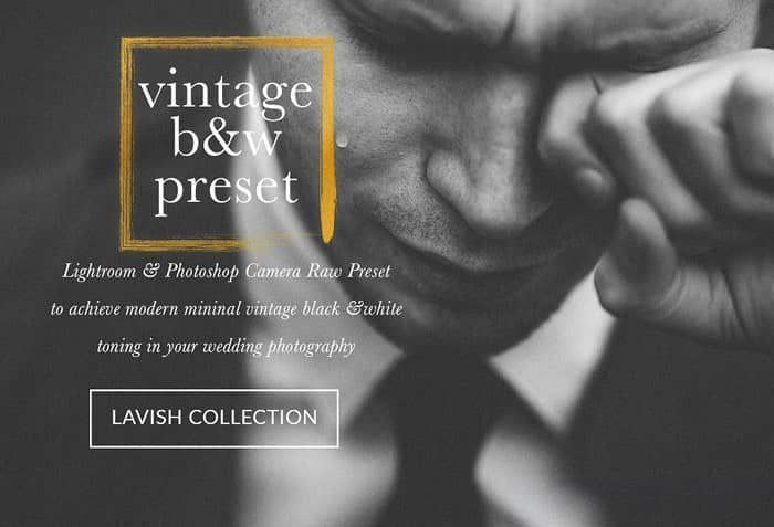 复古奢华经典黑白婚纱婚礼Lightroom预设ACR预设