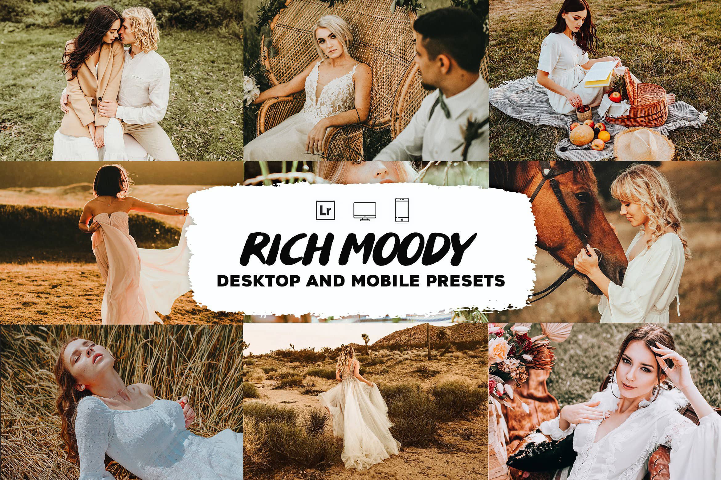 婚礼情绪人像电影胶片感Lightroom预设APP预设 Rich Moody Lightroom Presets