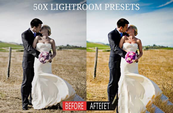 新品婚纱调色LR预设50组 Lightroom Presets