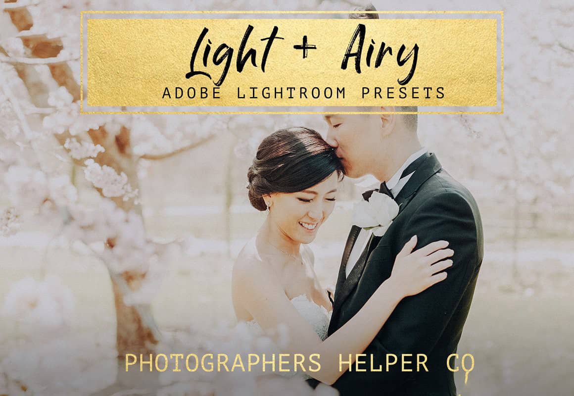 明亮通透浅色调电影胶片婚礼人像Lightroom预设 Light amp Airy LR Preset