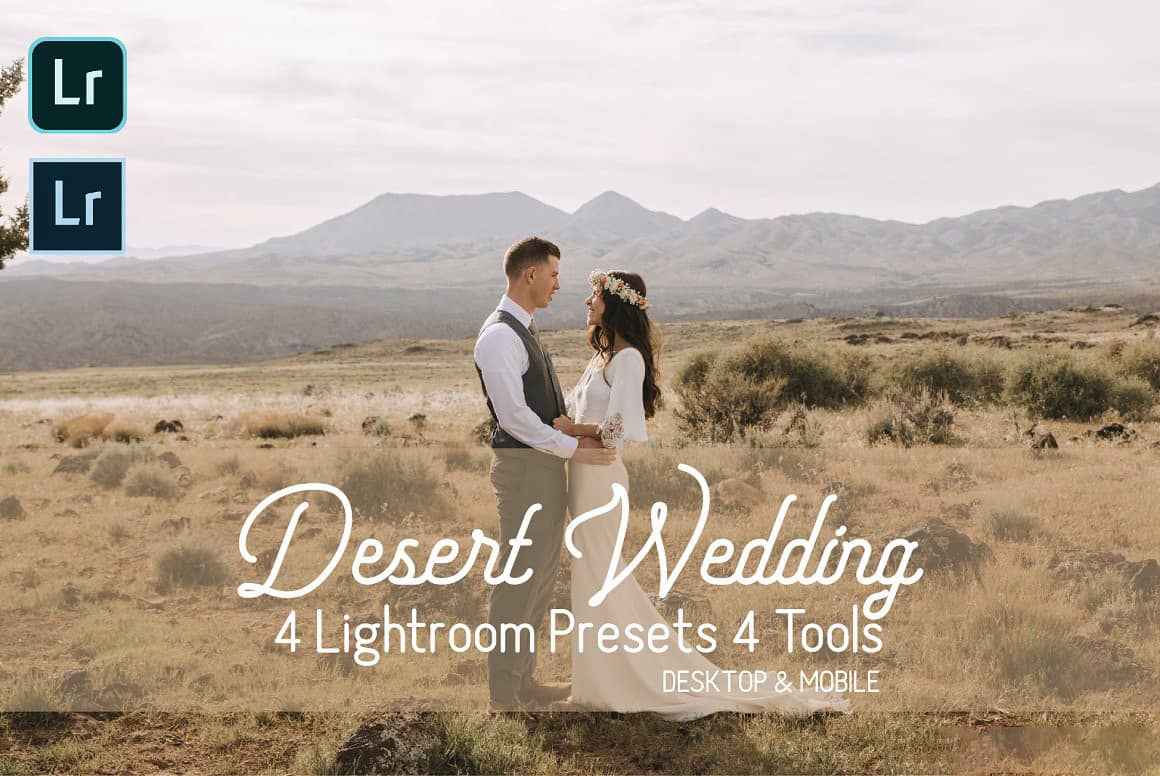 沙漠旅拍复古胶片婚礼LR预设手机LR预设 Desert Wedding Presets
