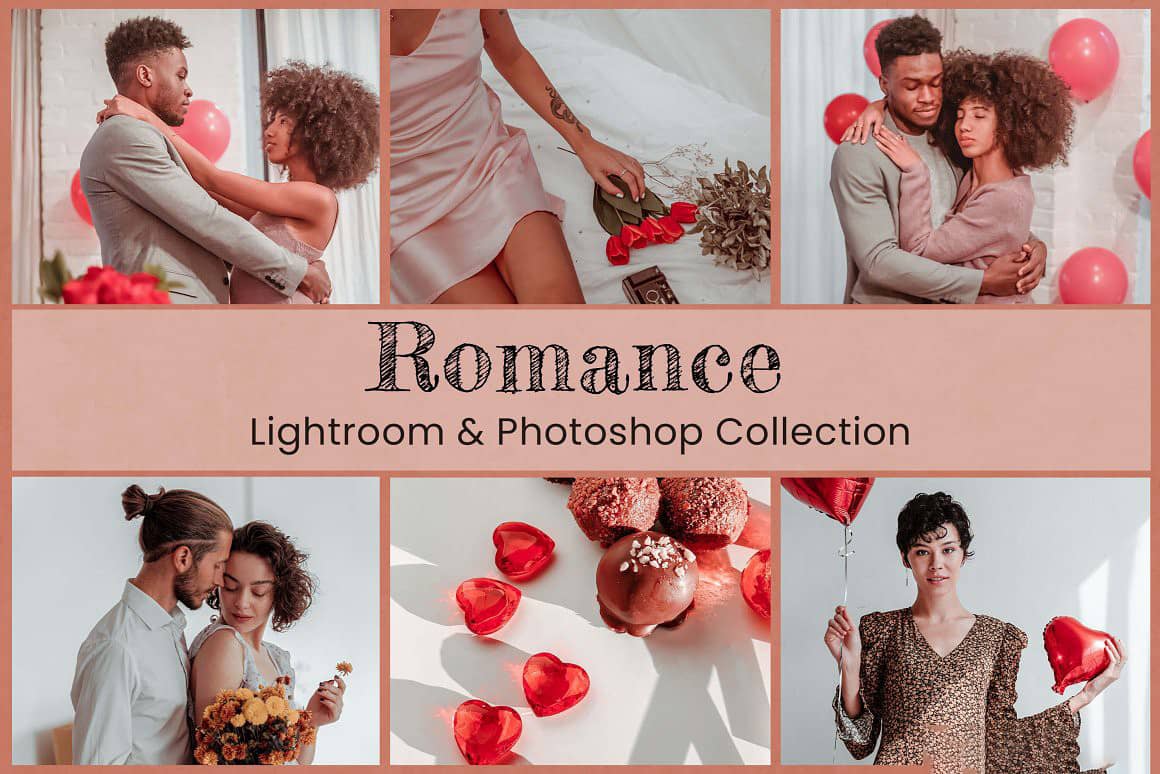 浪漫情侣婚礼人像后期调色LR预设 LUT预设 Romance Lightroom Photoshop LUTs
