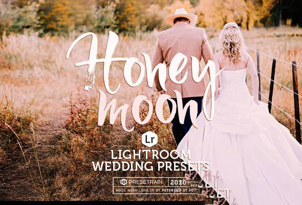 浪漫爱情故事婚礼蜜月老电影Lightroom预设 Honeymoon Wedding LR