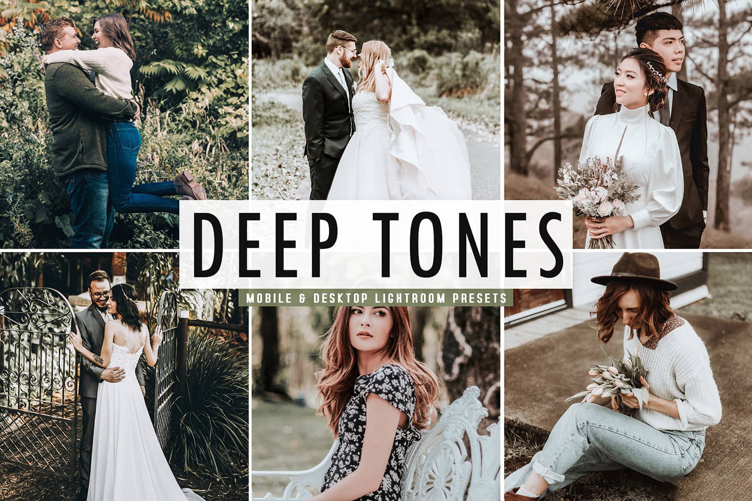 深色调旅拍婚礼人像LR预设+手机LR预设 Deep Tones Lightroom Presets