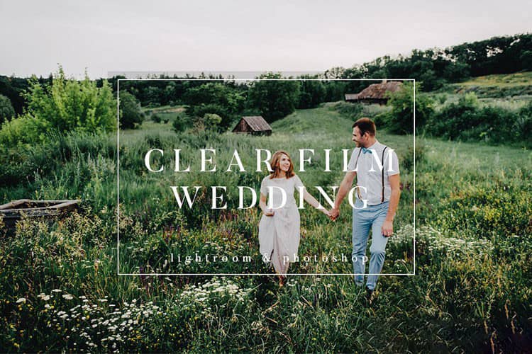 清晰的电影婚礼婚纱Lightroom预设+ACR预设 Film Wedding Presets