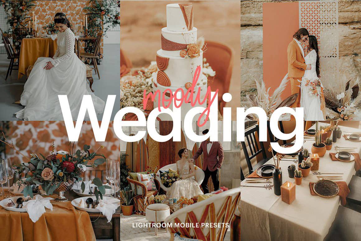 田园婚礼情绪人像LR预设 手机LR预设 Lightroom Preset-Wedding Moody