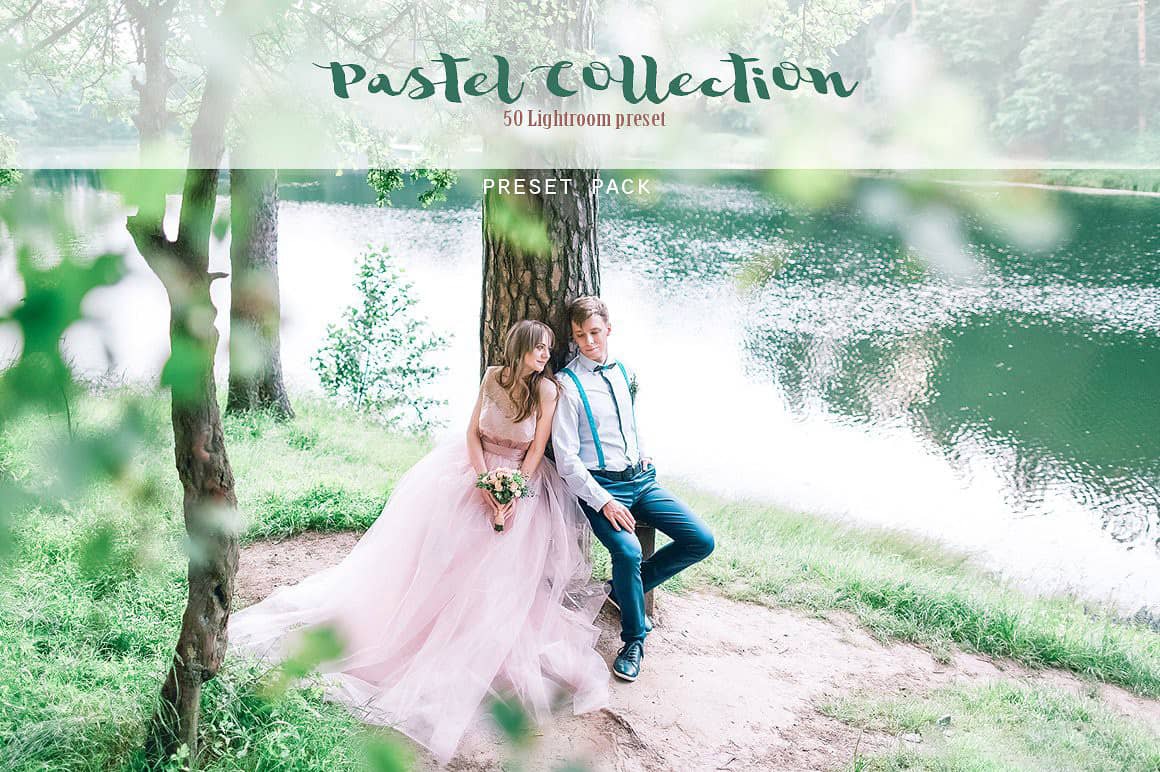 精致奶油粉彩婚纱Lightroom预设 Creamy pastel Lightroom collection