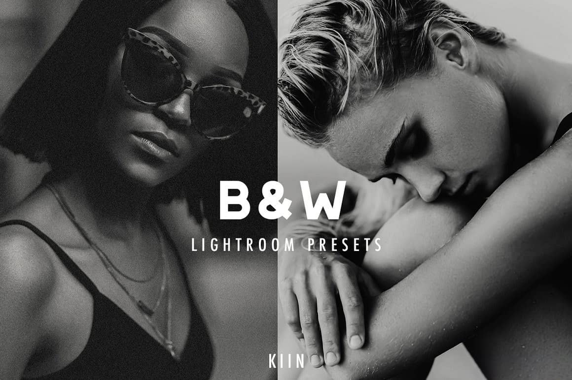10个模拟经典黑白电影胶片人像调色Lightroom预设与手机版Lightroom预设