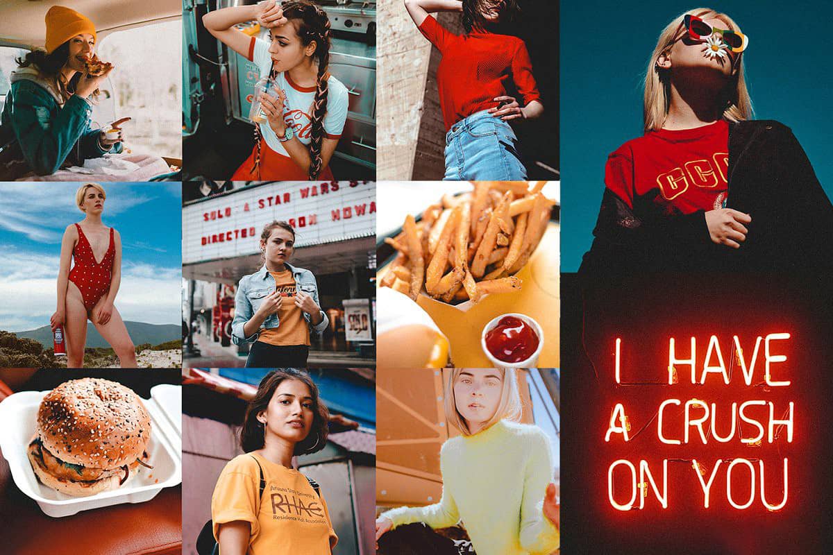 90年代复古胶片人像Lightroom预设+手机版lr预设 90s LIGHTROOM