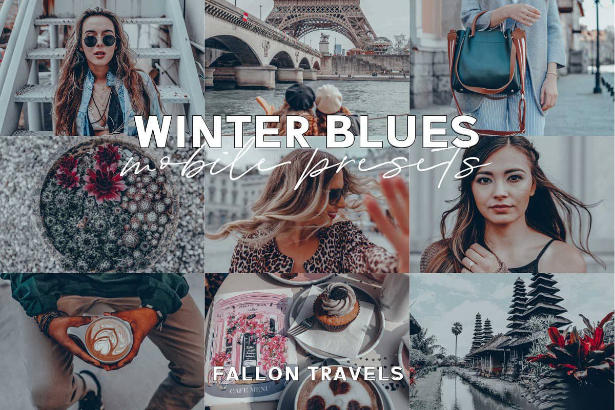 INS人像蓝调电影胶片Lightroom预设移动iPhone iPad,Android APP预设