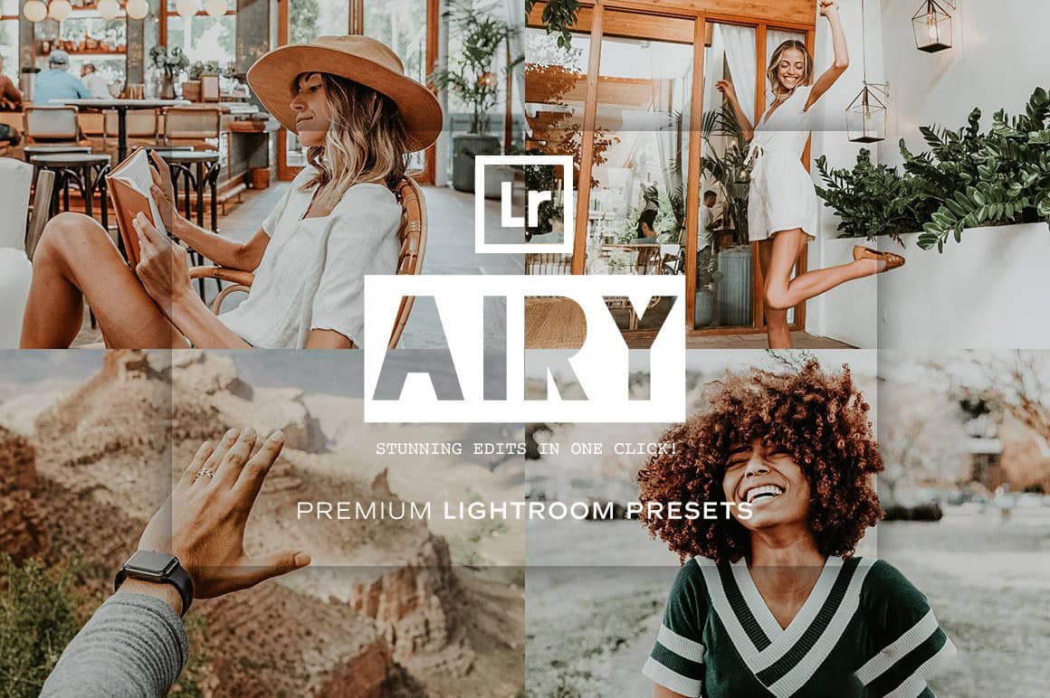 INS通透人像咖啡复古胶片LR预设手机LR预设 Airy Lightroom Presets