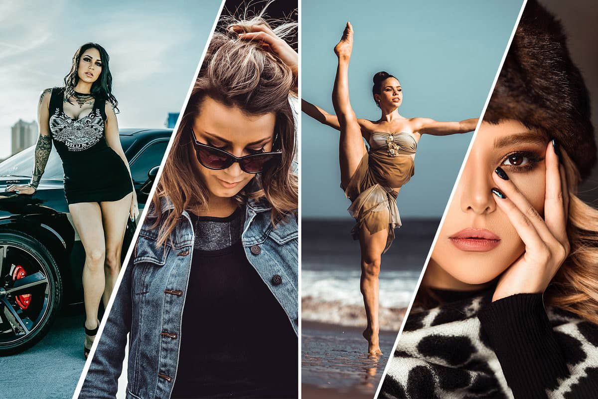 丰富的电影感外拍人像LR预设+手机APP预设Lightroom Portait Presets