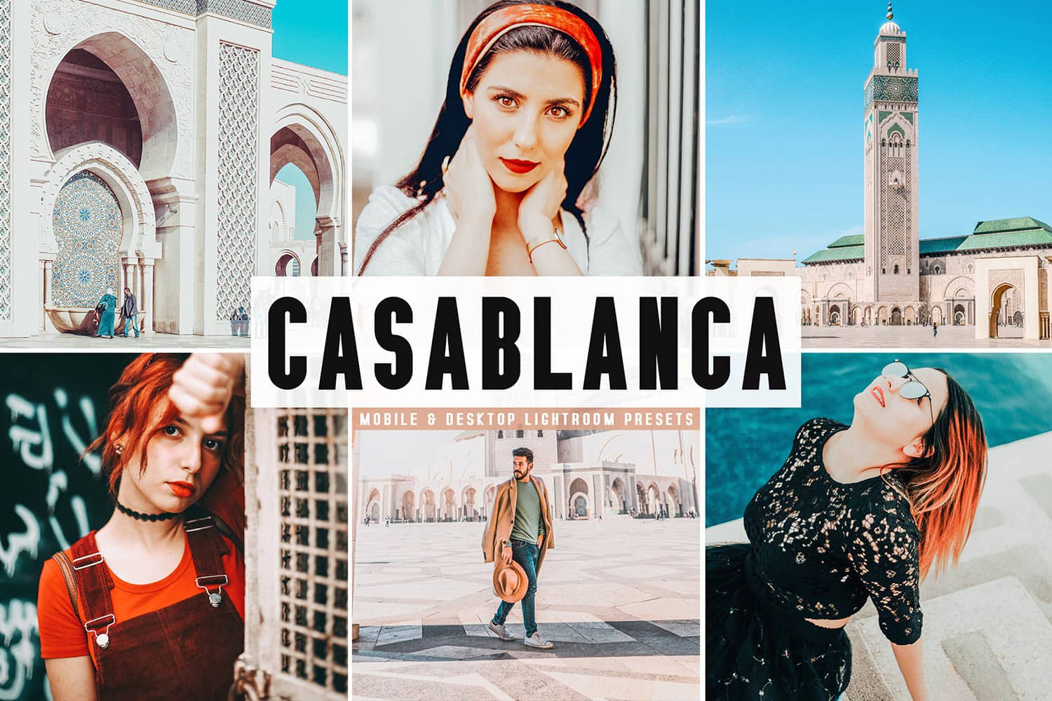 卡萨布兰卡旅拍电影胶片LR预设+APP预设Casablanca Lightroom Presets